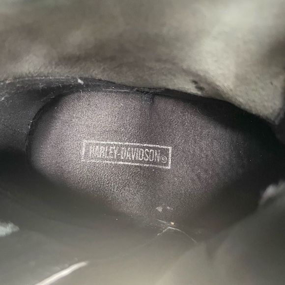 Harley Davidson Motorcycle Riding Boots Grey Tall Logo Women's US 7 - Picture 11 of 12